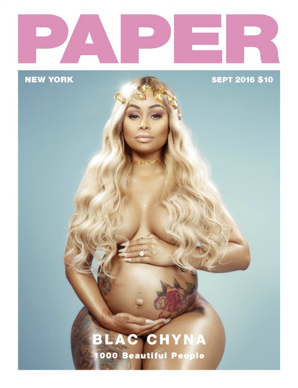 Pregnant Blac Chyna Poses Nude on the Cover of Paper Magazine